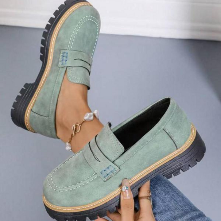 Stylish women's chunky platform loafers, perfect for adding a modern edge to any outfit.