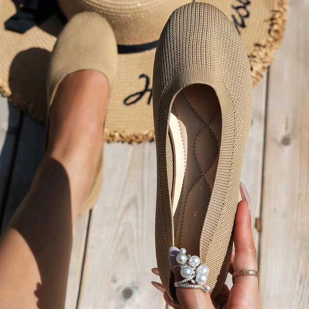 Women's supportive everyday shoes, designed as stylish orthopedic comfort flats.