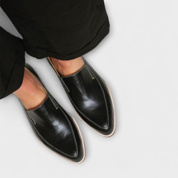 Comfortable women's orthopedic loafers with arch support. Perfect slip-on shoes for casual or formal wear.