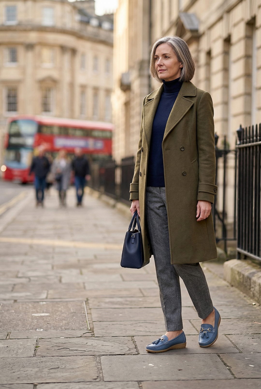 Stylish women's black loafers, a flat slip-on shoe with soft cushioning for daily comfort.