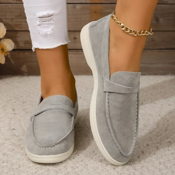 Stylish women's slip-on loafers, comfortable for office and everyday casual wear.