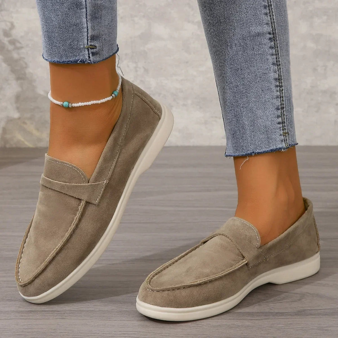 Comfortable women's slip-on loafers, versatile for office wear and casual outings.