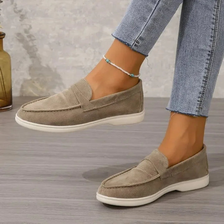 Women's casual slip-on loafers with cushioned support for all-day comfort.
