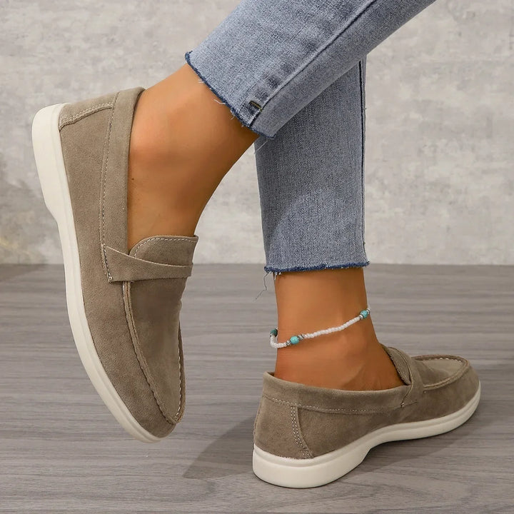Chic women's office loafers, easy slip-on style with a comfortable cushioned insole.