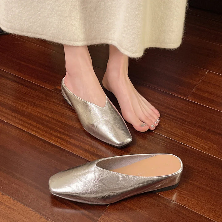 All-day comfort women's flats, versatile vegan leather slip-ons perfect for any casual or chic look.