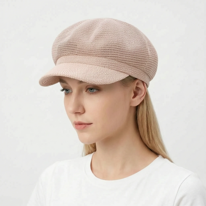 Comfortable women's breathable sun hat. Open-weave design offers lightweight protection for summer activities.