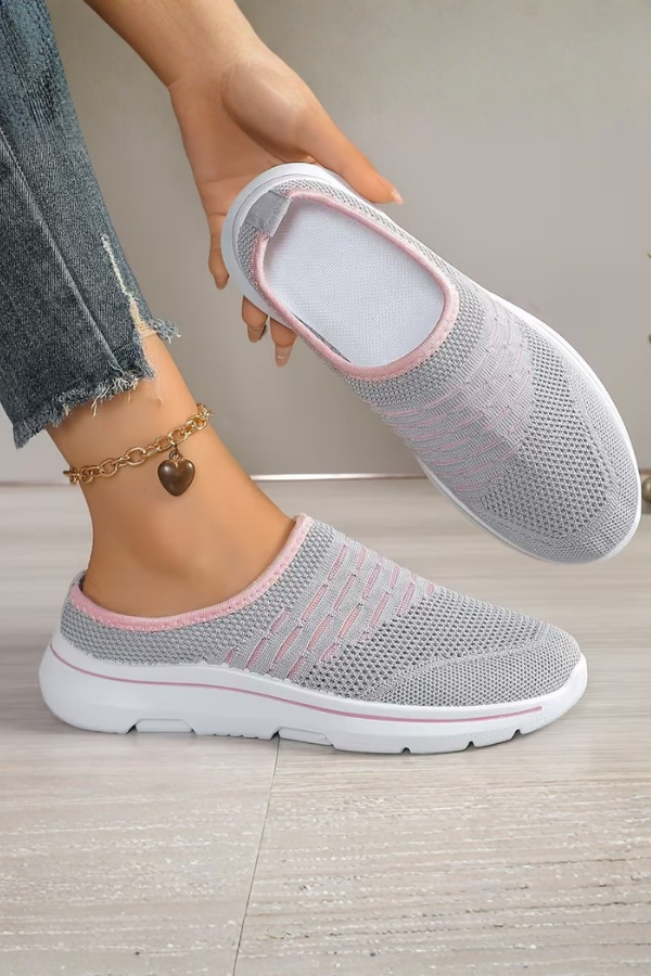 Lightweight women's slip-on platform mules. Breathable, open-back design offers all-day comfort for casual summer wear.
