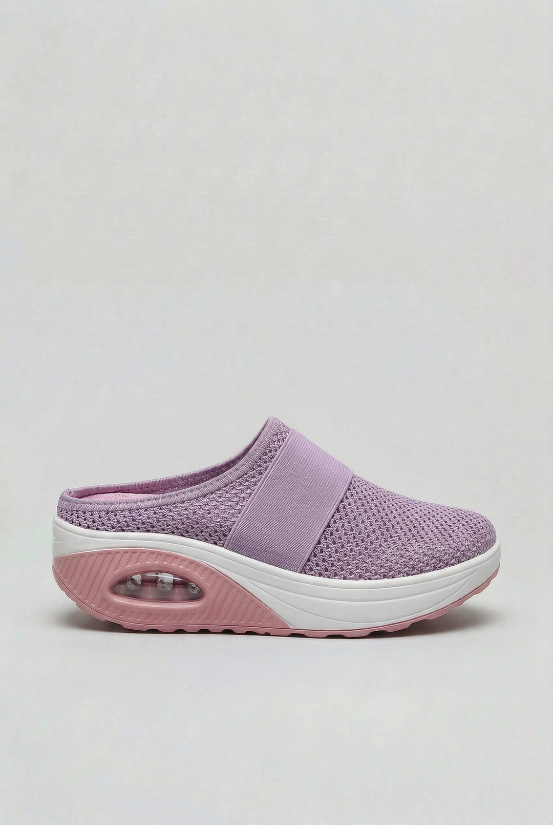 Versatile women's slip-on mules, breathable & comfortable with air cushion, perfect casual footwear for any occasion.