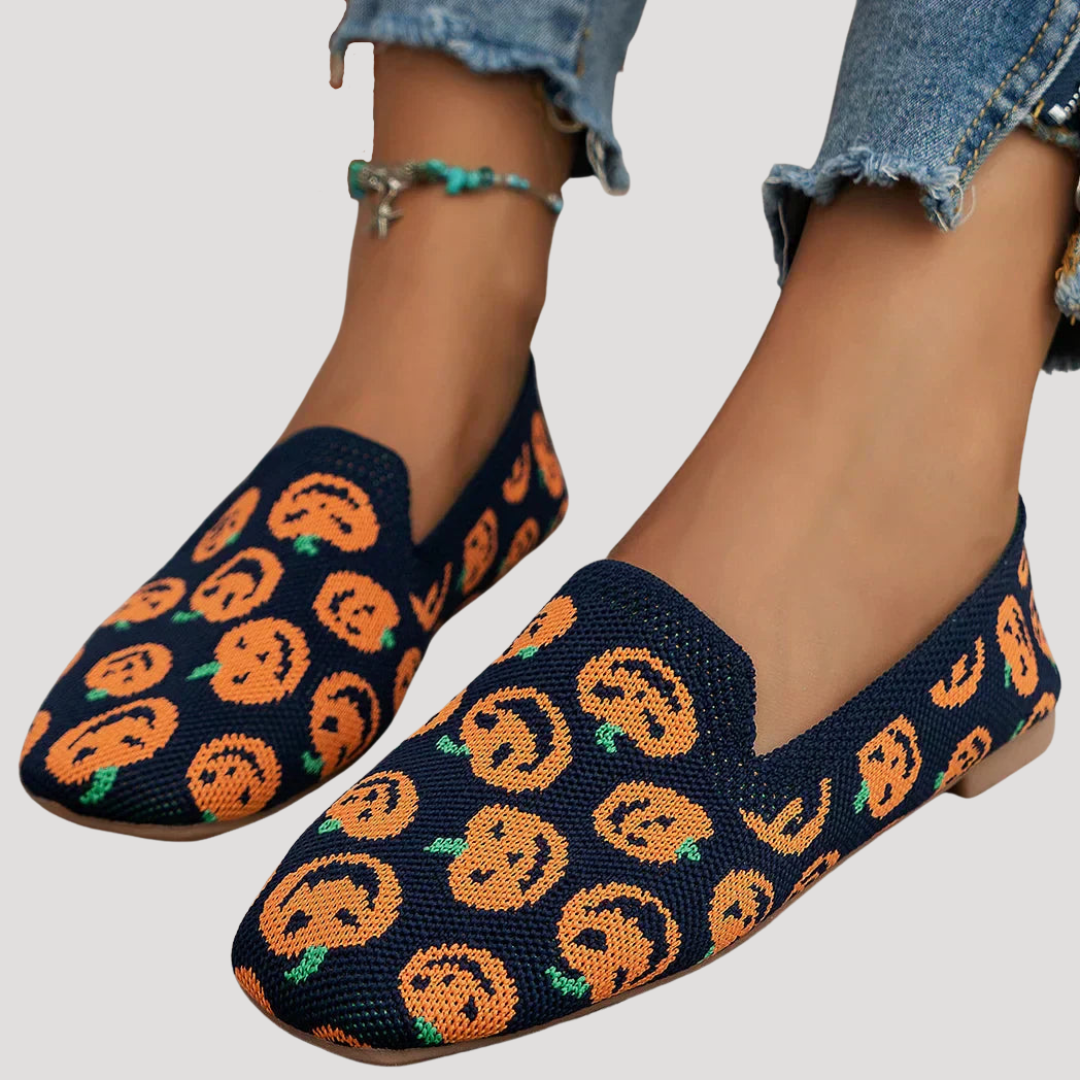 Elegant square toe slip-on ballet flats. Breathable comfort footwear for women's casual fashion.