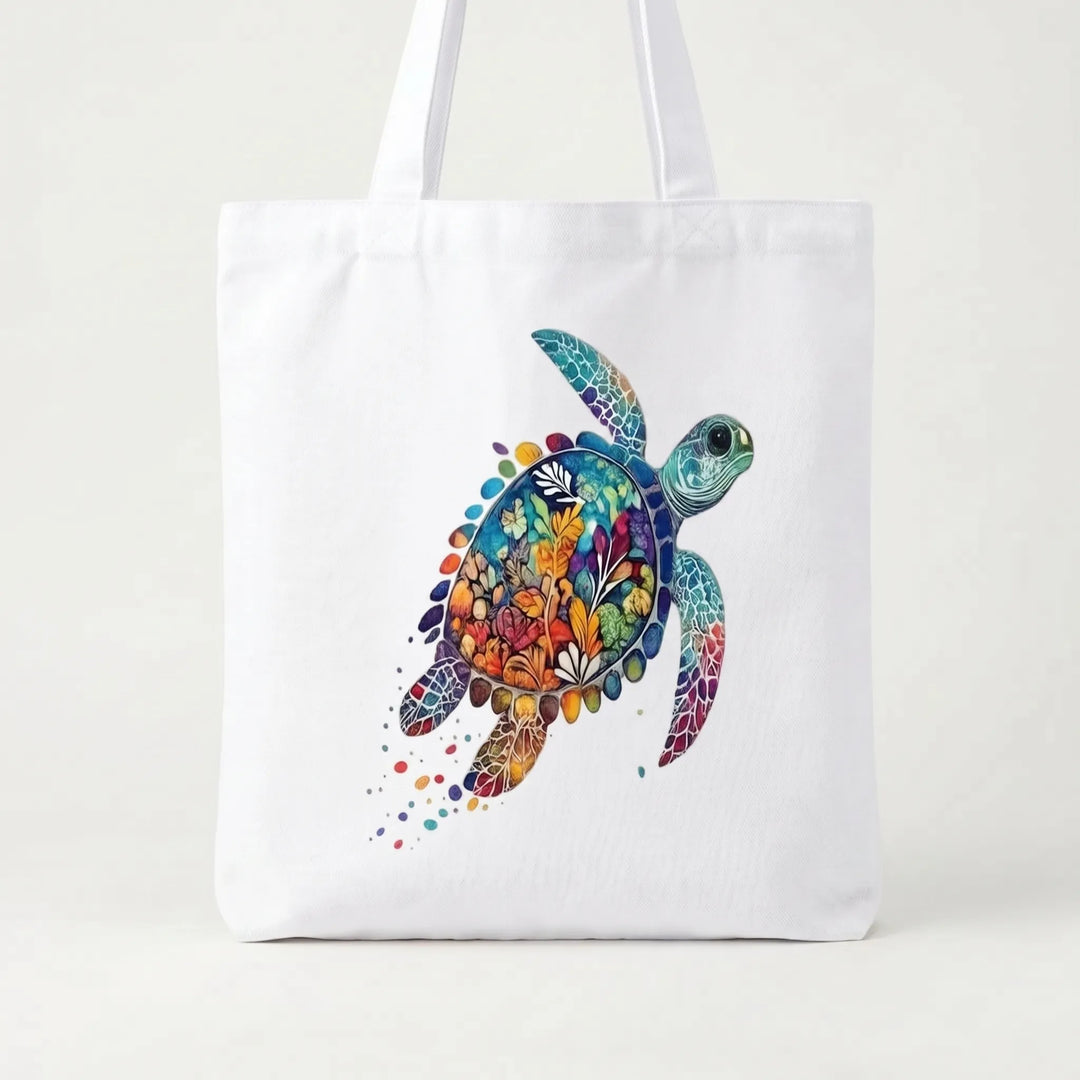 Casual women's shoulder bag with a unique floral print. Great as a reusable everyday tote or beach bag.