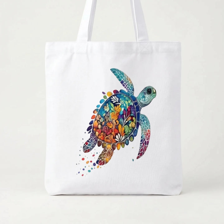 Casual women's shoulder bag with a unique floral print. Great as a reusable everyday tote or beach bag.