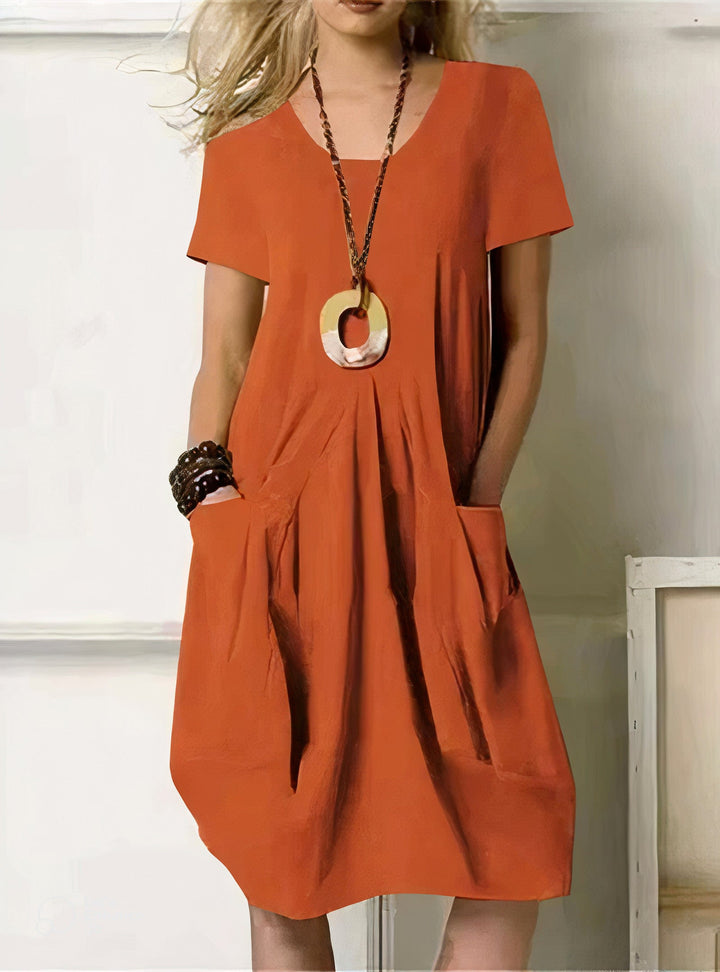 Relaxed fit women's casual dress offering ultimate comfort & versatile style for everyday, easy-wear occasions.