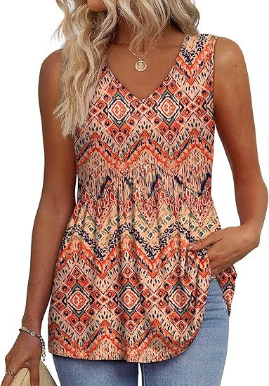 Breathable women's everyday sleeveless top, relaxed fit design for ultimate summer comfort.