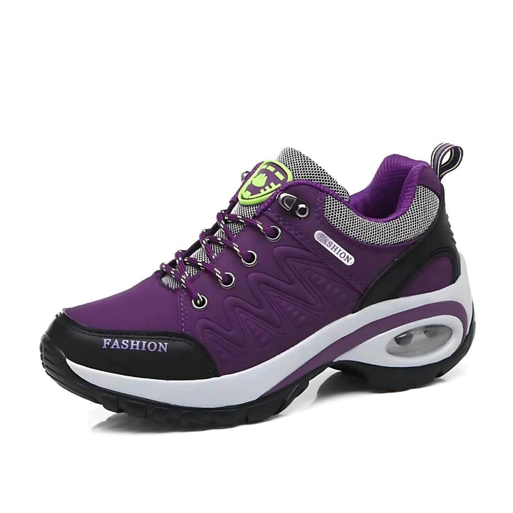 Breathable women's casual sneakers, ensuring cool comfort & foot support for all-day wear.