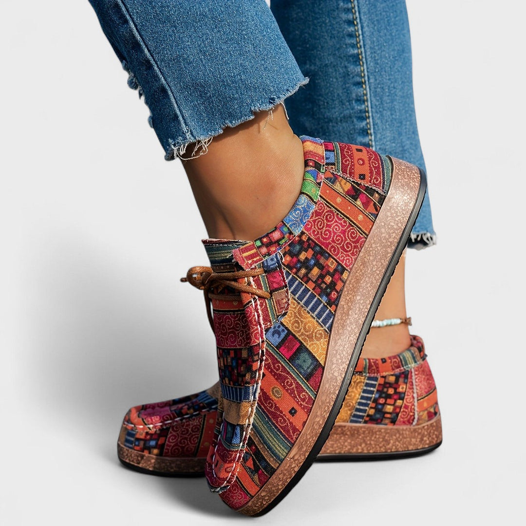 Comfortable women's slip-on sneakers with wide heel & supportive design. Perfect daily walkers for active women.
