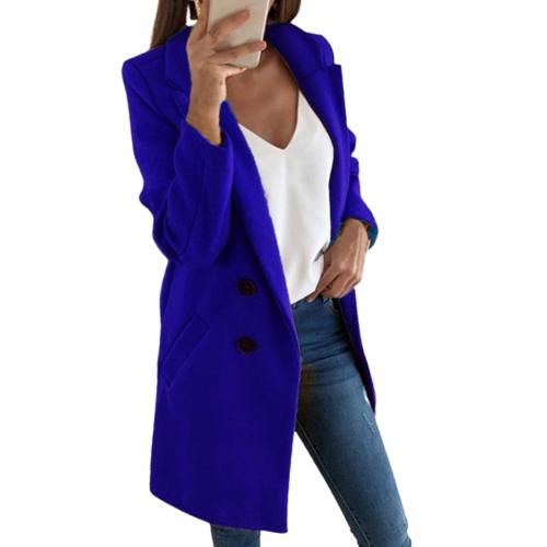 Chic women's long coat, a versatile blazer jacket for elegant business casual outfits.