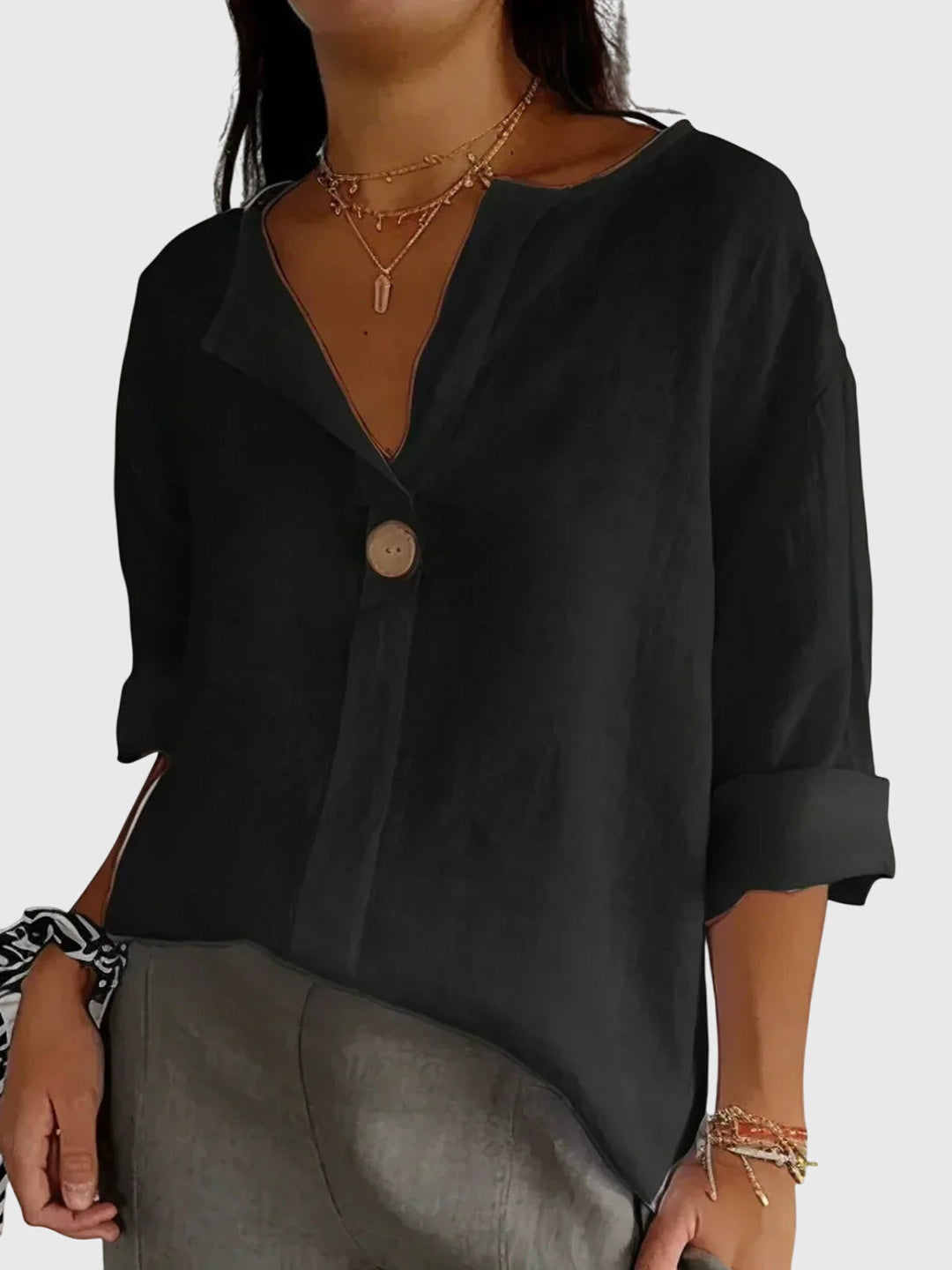 Comfortable ladies top, a modern wardrobe staple for effortless style and any occasion.