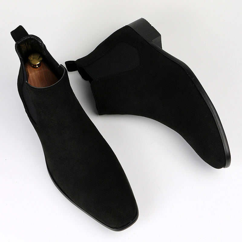 Durable women's everyday Chelsea boots with a supportive block heel, offering practical slip-on design for ultimate comfort.