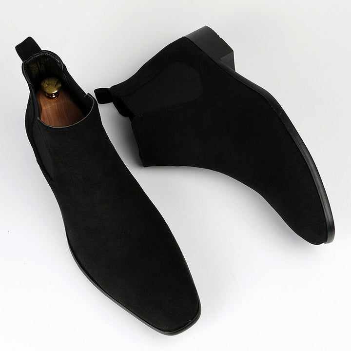 Durable women's everyday Chelsea boots with a supportive block heel, offering practical slip-on design for ultimate comfort.