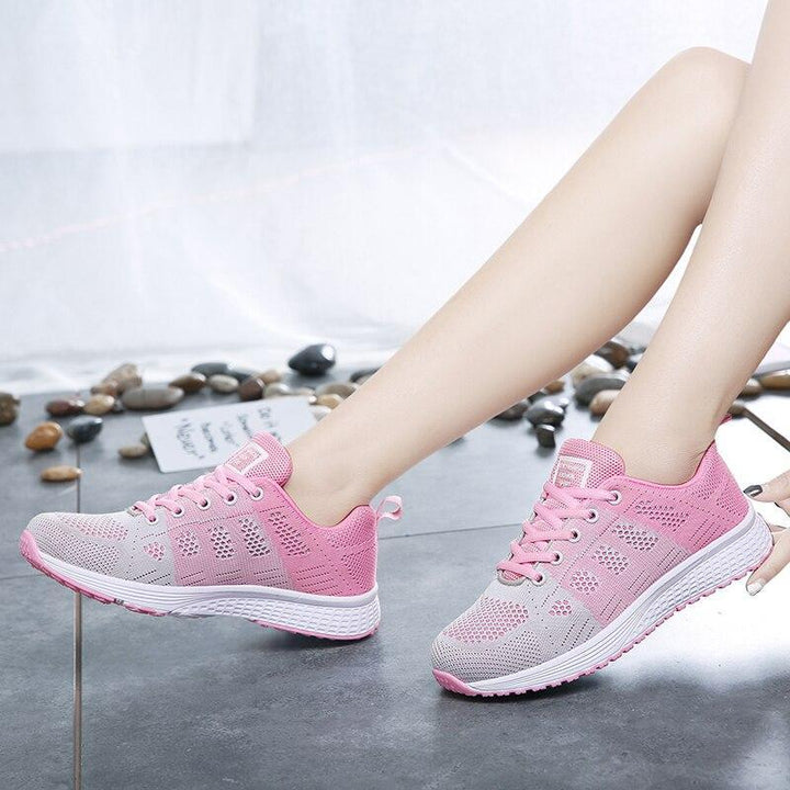 Women's orthopedic shoes, white, with superior arch support for long walks.