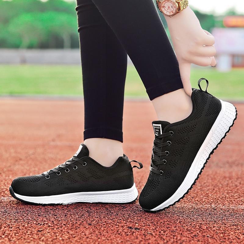 Top view: Women's orthopedic walking shoes, white, for supreme comfort & foot support.
