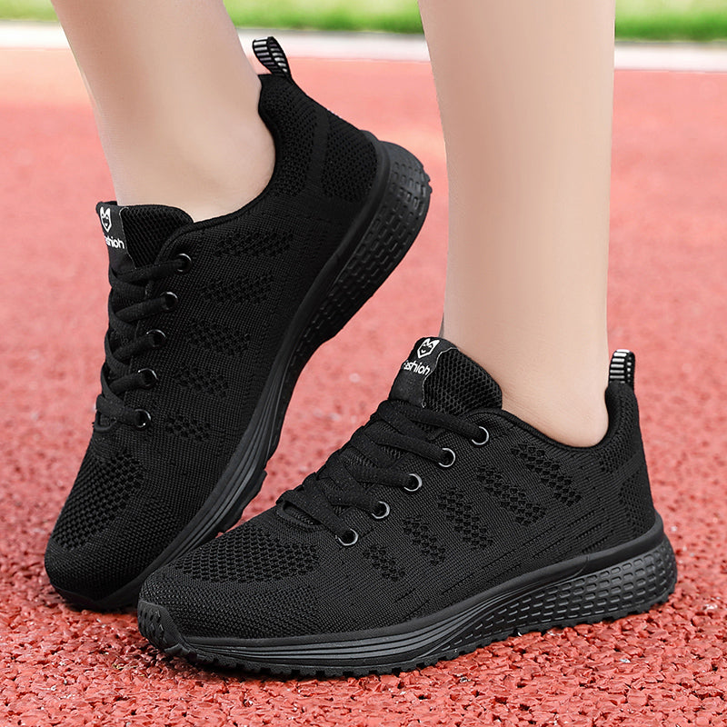 Orthopedic women's shoes, blue, designed for all-day comfort and active wear.