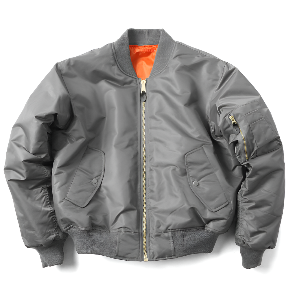 Versatile women's rib-knit bomber jacket, ideal for layering and daily wear, shown on model.