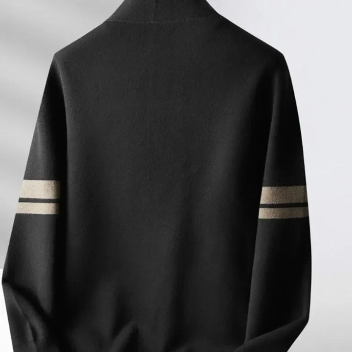 Timeless striped women's cardigan with a classic design, perfect fashion outerwear for everyday style.