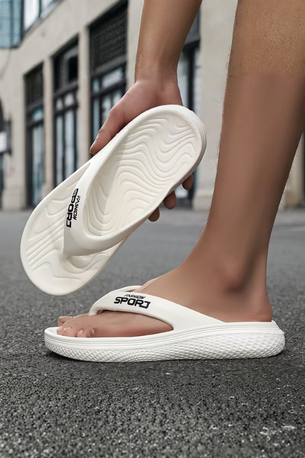 Stylish women's slip-on comfort sandals, perfect everyday footwear for relaxed summer outfits.