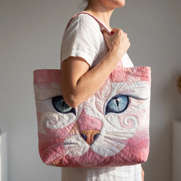 Women's colorful printed tote bag purse for daily essentials.