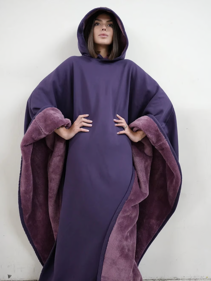 Women's oversized hoodie, soft feel, relaxed fit for calming wear & comfort.