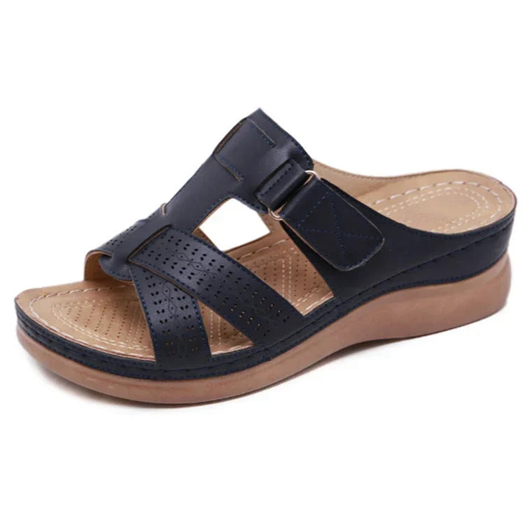 Women's comfort orthopedic sandals with strong arch support & cushioned footbed for everyday walking.