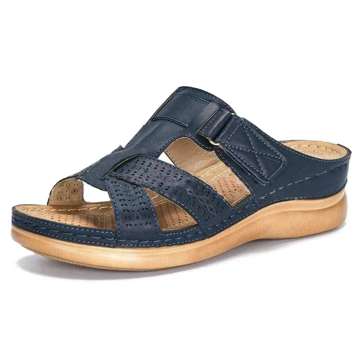 Durable women's comfort orthopedic sandals featuring robust arch support & a soft, cushioned footbed.