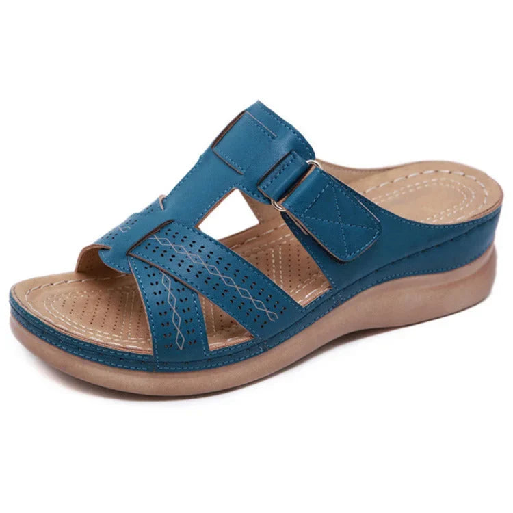 Stylish women's comfort orthopedic sandals, offering exceptional arch support & pain relief for daily activities.
