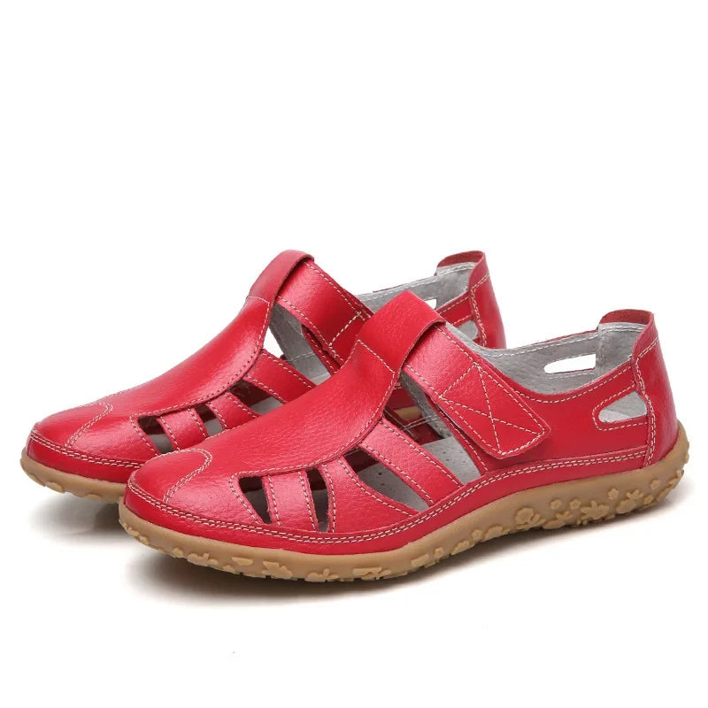 Open-toe balance footwear, ensuring stable walking and all-day comfort.