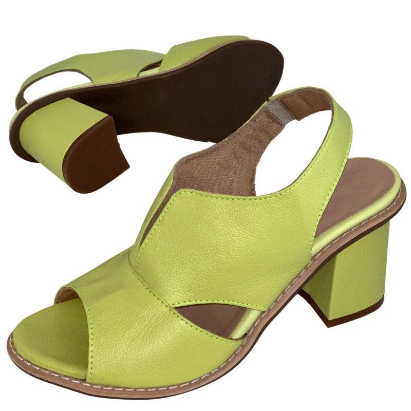 All-day wear women's block heel sandals. Comfortable and stylish heeled summer footwear.