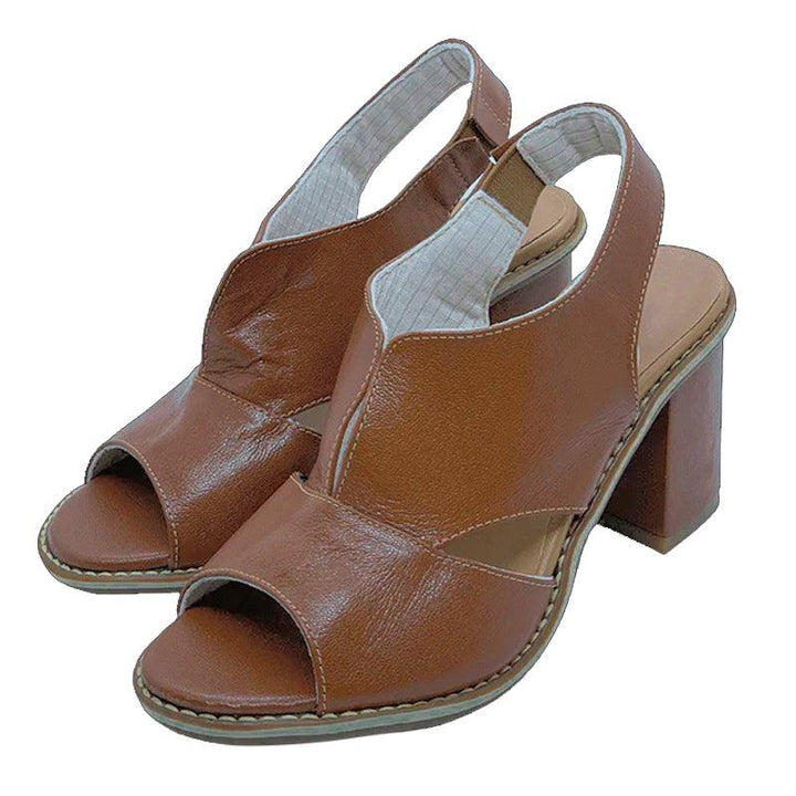 Dressy women's block heel sandals for parties & everyday comfort. Stylish summer footwear.