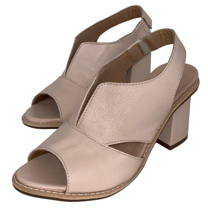 Elegant women's dress sandals with comfortable block heel. Ideal for summer parties.