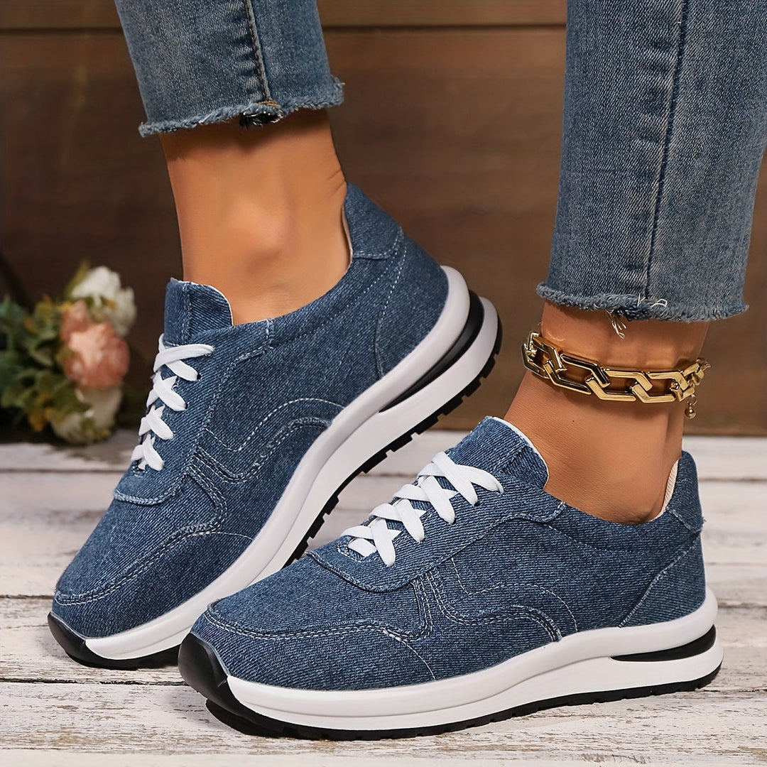 Women's comfortable everyday sneakers with ergonomic sole, arch support, and wide toe box.