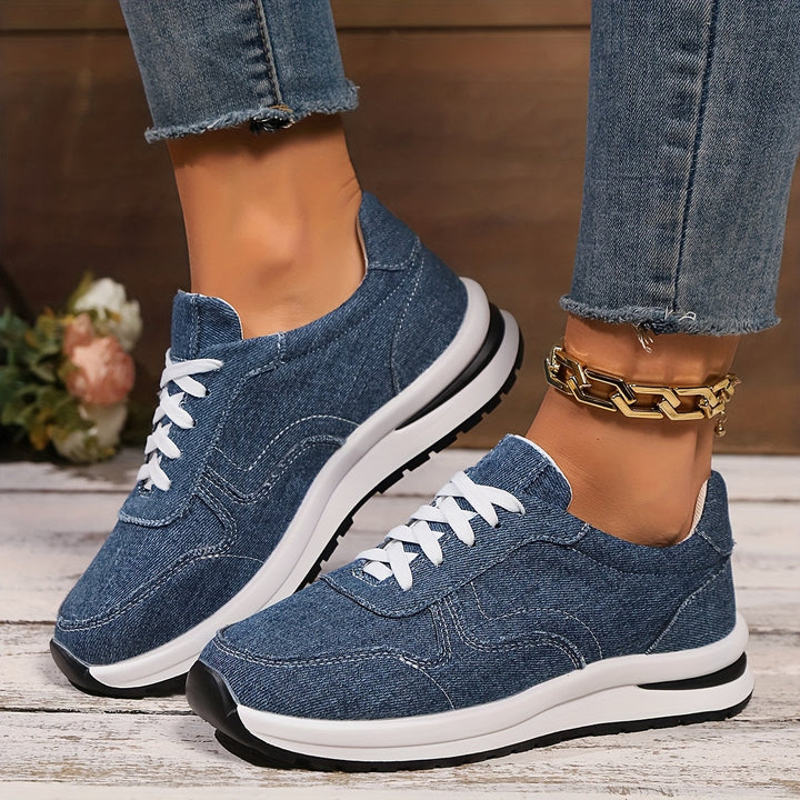 Women's comfortable everyday sneakers with ergonomic sole, arch support, and wide toe box.