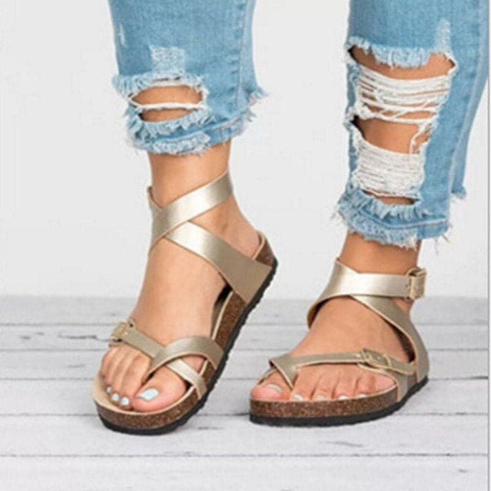 Versatile women's flat strappy sandals for ultimate comfort. Great casual footwear for summer and daily wear.