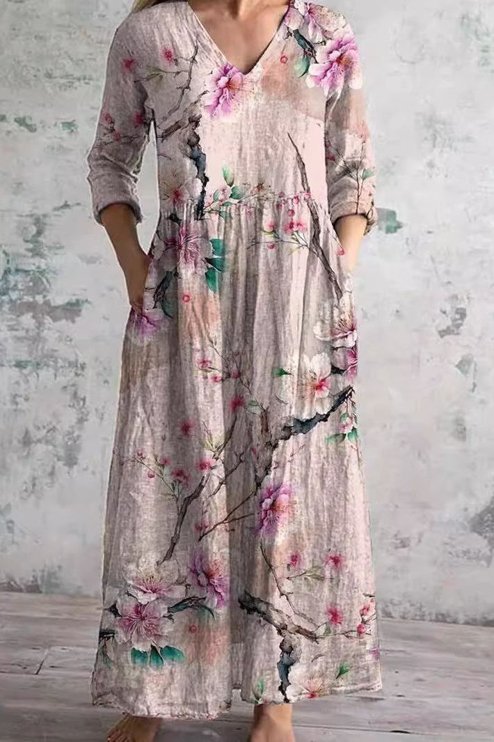 Versatile women's maxi dress with an effortless style, suitable for spring, summer, and casual occasions.