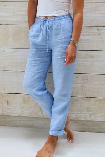 Women's comfortable flowy wide leg pants, perfect for casual wear & relaxed summer fashion. Chic & versatile everyday style.