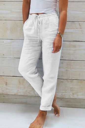 Soft flowy wide leg women's lounge pants, offering comfortable relaxed fit for casual & summer fashion.