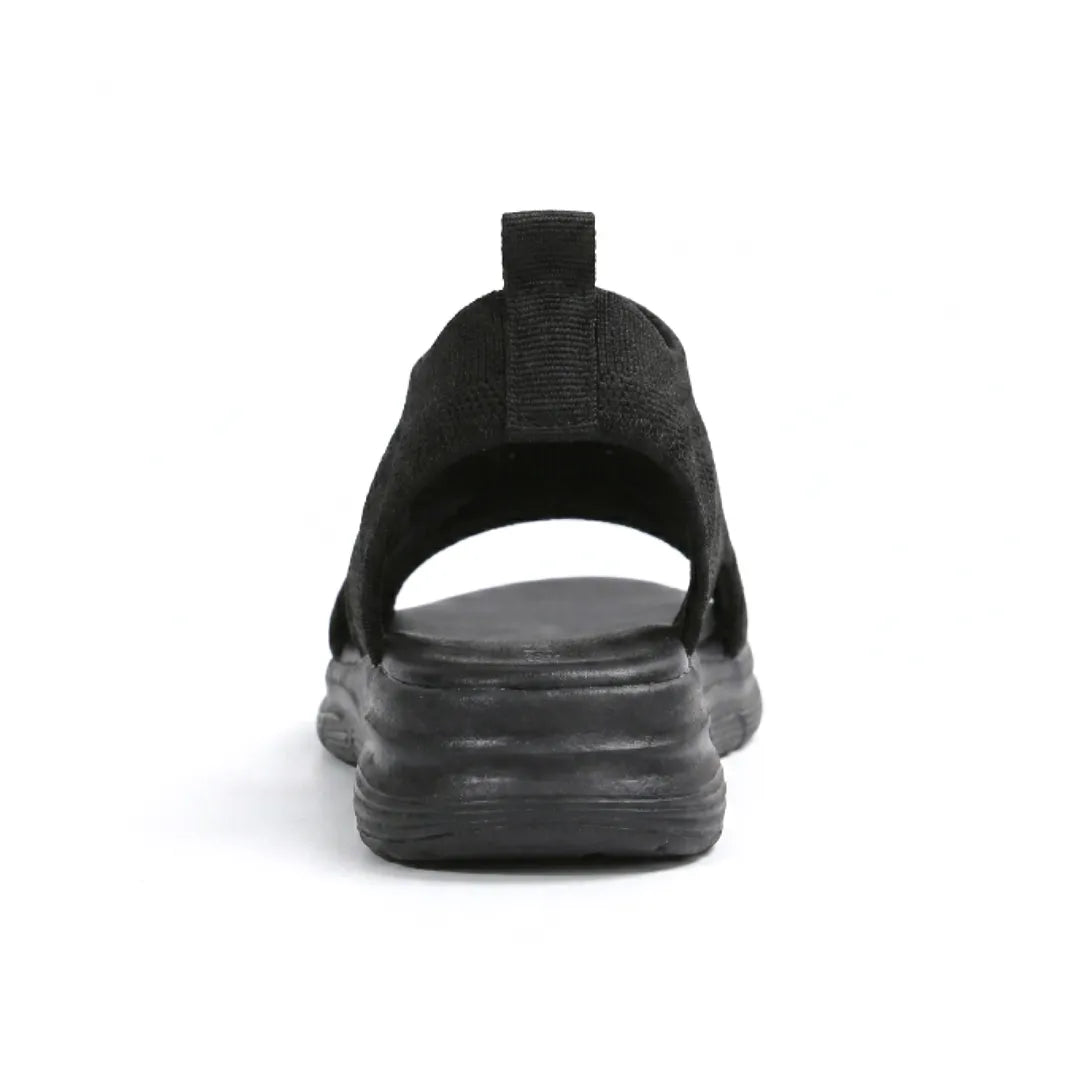 Women's slip-on wedge sandals, mesh, orthopedic arch support, summer casual.
