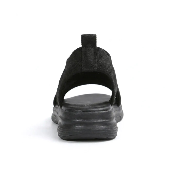 Women's slip-on wedge sandals, mesh, orthopedic arch support, summer casual.