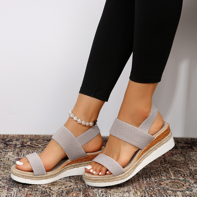 Women's orthopedic platform sandals with advanced foot support for ultimate summer comfort and style.