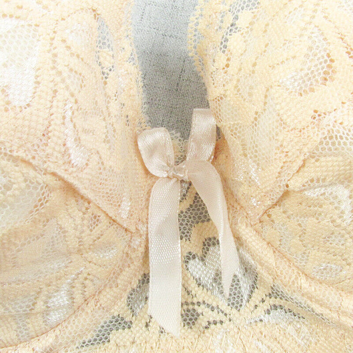 Stylish women's plus-size wire-free lace bra, comfortable full coverage intimates for everyday fashion.