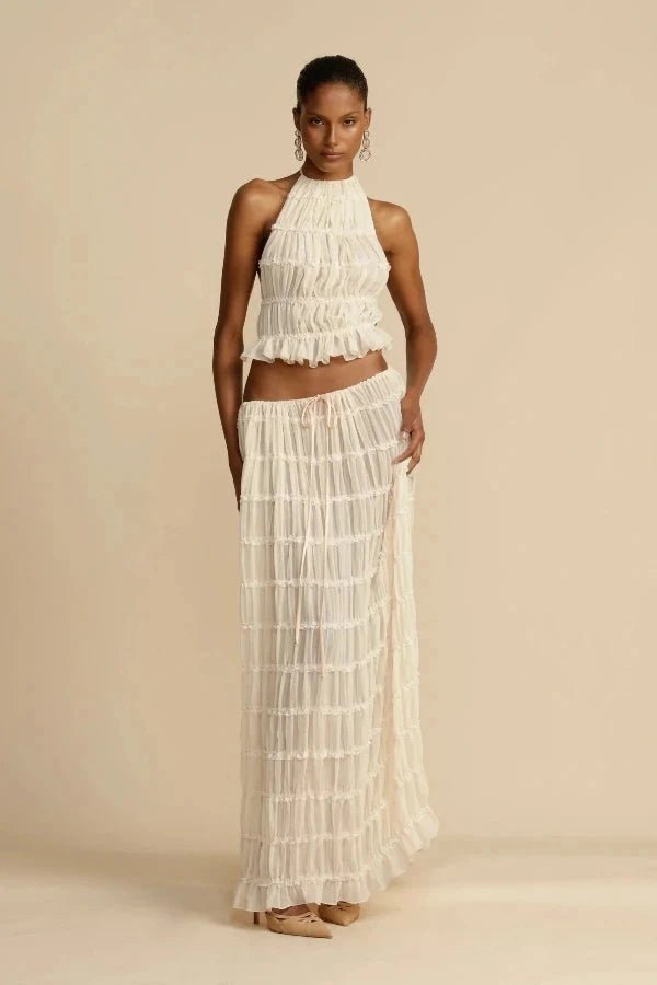 Women's comfortable printed lounge co-ord set. Stylish two-piece matching set for casual wear.