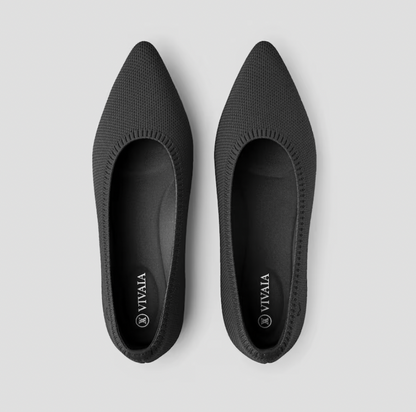 Fashionable women's slip-on ballerinas, a casual spring look with comfort.